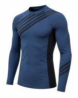 Chemises de compression anti-UV écologiques en spandex pour hommes, manches longues, séchage rapide et respirantes pour les sports de plein air