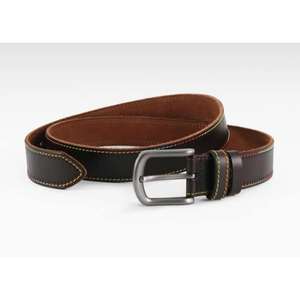 Ceintures en cuir véritable avec boucle en acier inoxydable, accessoires décontractés pour hommes, impression de logo personnalisée, tendance, robustes et écologiques - Product Image 4