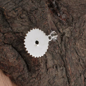 Natural Red Garnet Pendant 925 Sterling Silver Platinum Plated Vintage Style Jewelry January Birthstone <b>Charms</b> Bridal Gift - Product Image 3