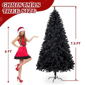 7.5 FT Pre-Lit Artificial Christmas <b>Tree</b> with 1350 Branch Tips & 400 <b>Lights</b> Hinged Xmas Pine Remote Control Holiday Decor - Product Image 6