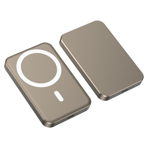 Batterie externe magnétique sans fil compacte ultra-mince de 5000 mAh, compatible avion, format poche, avec chargeur rapide PD - Product Image 5