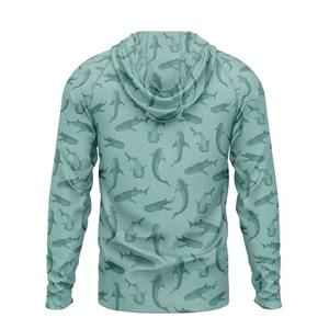 Camiseta de Pesca de Manga Larga para Hombre, Personalizada, 100% Poliéster y Spandex, Secado Rápido, Protección UV, con Capucha, Proveedor Mayorista - Product Image 3