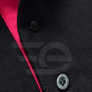 Polo pour homme en coton mélangé, manches courtes, style décontracté, confortable, uni, vente en gros d'usine, polo décontracté pour homme - Product Image 2