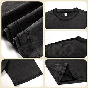 Camiseta con Efecto Ácido Más Vendida, 100% Algodón, Calidad Premium, Cuello Redondo, Corte Regular, Transpirable, Informal, para Venta en Línea - Product Image 6