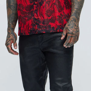 Pantalon en cuir pour homme, coupe confortable, nouveau design, coupe-vent, imprimé, grande taille, pour moto, couleur et taille personnalisables - Product Image 5