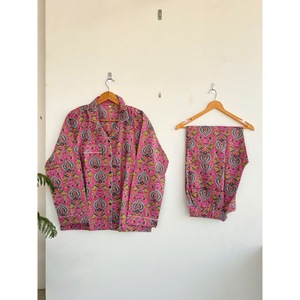 Conjunto de Pijama de Manga Larga con Estampado Paisley, Tejido Suave, Cuello Camisero, Cierre de Botones, Ropa de Dormir Casual de Primavera para Mujer - Product Image 1