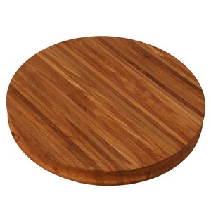 Tabla de Cortar Redonda Hecha a Mano de Madera de Teca, Tabla de Cortar de Madera Natural para Cocina, para Servir Queso, Frutas y Aperitivos, Venta al por Mayor - Product Image 1