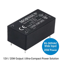 Alimentation électrique CC réglable LD15-25B15R2 15W 15V 1A, convertisseurs CC-CC, source d'alimentation CA programmable, SMPS