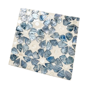 Designer Mother of Pearl Charger <b>Plate</b> Shell Placemat for Boho Wedding & High-End Coastal Tables - Product Image 1