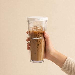 Vaso de Plástico de Doble Pared con Logotipo Personalizado, Tapa y Serigrafía, Taza de Café de Viaje para Regalo Corporativo, MOQ Bajo - Product Image 6