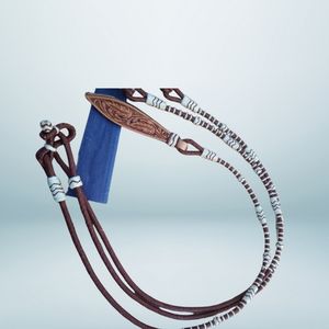 Rênes en cuir tressé à la main de qualité supérieure ZEN HORSE WORLD RR-103, taille personnalisée, produits équestres - Product Image 1