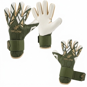 Gants de gardien de but de football Inflow Opera-Length en plumes de dinde, gants tactiques de sport, design durable, noirs, mode, cyclisme, extérieur - Product Image 3