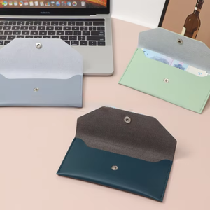 Cartera de Cuero de Nuevo Diseño, Portátil, Tipo Sobre Largo, Bolsa para Dinero, Elegante Monedero, Tarjetero Pequeño para Efectivo - Product Image 1