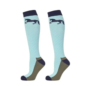 Customized Logo Printing Thin <b>Knee</b> <b>High</b> <b>Socks</b> for Women's Horse Riding Fall Season 2024 Equestrian <b>Socks</b>-Spandex/Cotton - Product Image 2