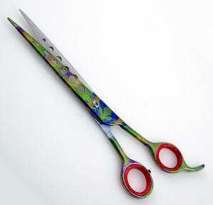 Handgefertigte professionelle Hunde- und Katzenpflegeschere, rasiermesserscharfe, langlebige Tierschere mit 8,0 mm gerader Klinge für Hunde und Katzen - Product Image 2