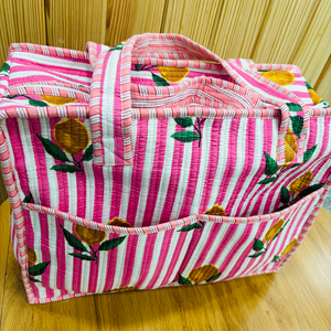 Bolso tote de algodón acolchado navideño, bolso de viaje festivo con funda para trolley, bolso de mano festivo para compras, proveedor mayorista - Product Image 6