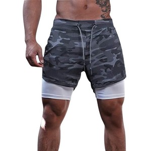 Pantalones Cortos Deportivos de Secado Rápido con Estampado de Camuflaje para Hombre, con Cordón Ajustable y Bolsillos Laterales, Cintura Media, Tejidos, para Playa - Product Image 3
