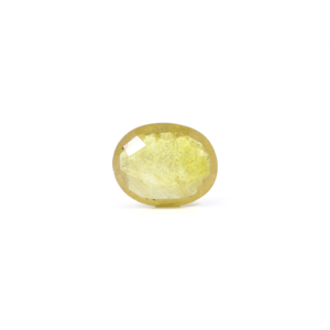 Loose 4 Carat Yellow Sapphire Oval Cut Gemstone 10x12mm for Fine Jewelry - Product Image 2