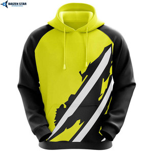 Sweat à capuche unisexe vert et noir à manches raglan, imprimé par sublimation, coupe décontractée, en polyester tricoté, style hiver, coupe-vent - Product Image 6
