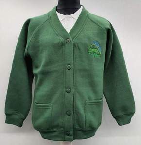 Suéter cárdigan escolar de lana personalizado para niñas de secundaria, nuevo diseño, ropa escolar cómoda de punto. - Product Image 1