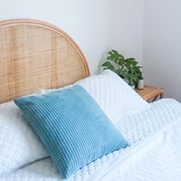 Tête de lit en rotin rustique personnalisée de haute qualité pour mobilier de chambre moderne, tailles King et Queen, fabriquée au Vietnam pour appartements et hôtels