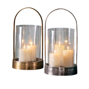 Luxury Candle Holder with <b>Black</b> Metal Base Heat Resistant for Home Decoration Metal Glass Votives Candle Holder - Product Image 1