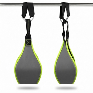 Sangles abdominales réglables en coton et polyester, haute élasticité, antidérapantes, légères, pour barre de traction - Unisexe, vente en gros OEM - Product Image 2