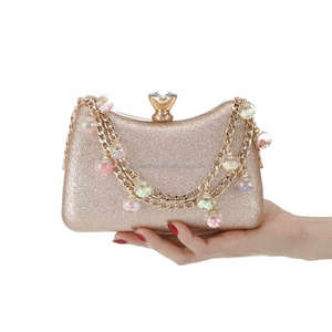Nuevo Bolso de Mano de Lujo para Mujer, Brillante, con Diamantes, Casual, con Cierre, Impermeable, para Cenas - Product Image 2