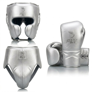 Complete Boxing Safety Gear Set with Sparring Gloves <b>Head</b> Guard and Groin Protector for Professional <b>Training</b> Sessions - Product Image 1