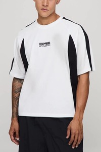 mens oversized boxy fit t shirt drop shoulder loose fit heavy cotton streetwear blank <b>tshirt</b> custom logo garment - Product Image 5