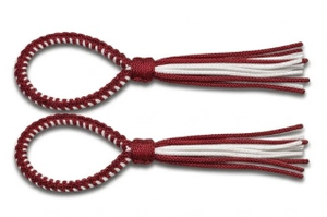 Brazaletes de Muay Thai Rojos y Blancos, Brazaletes Trenzados de Boxeo Tailandés para Atletas, Equipo Personalizado para Gimnasios - Product Image 6
