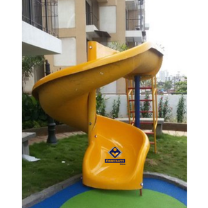 FIBRECRAFTS SP1 Équipement de jeu extérieur, toboggan en spirale avec toit pour jardins, capacité de 100 à 500 kg - Product Image 2