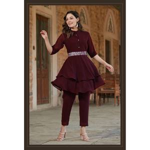 DESIGNER GEORGETTE MIROIR TRAVAIL HAUT AVEC BAS MARRON - Product Image 1