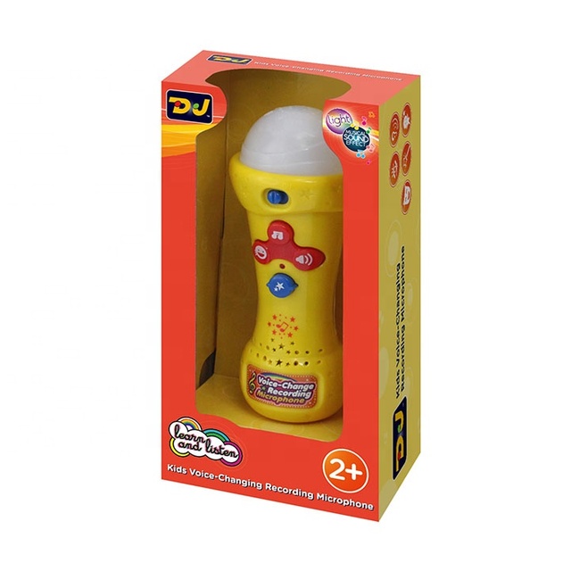 Led Light up Portable Handheld Recording Kids Voice Changer Microphone Toy