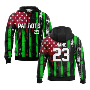 Sweat à capuche respirant personnalisé Patriots 23, vêtements de sport en polyester pour hommes, service OEM pour adultes, Zersia International - Product Image 2