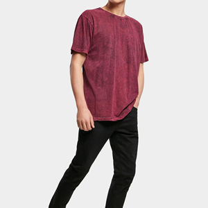 T-shirt Homme Délavé à l'Acide, Fournisseur Direct Usine, Faible MOQ, Coupe Confortable, Léger, Vente en Gros, Haute Qualité, 100% Coton - Product Image 2