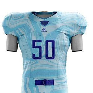 Tenue d'équipe de football américain en polyester extensible, durable, légère et confortable pour les matchs - Product Image 3