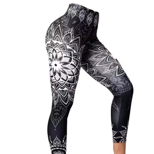 Conjunto de mallas de yoga con cintura elástica personalizada para mujer, nuevas señoras, gimnasio, Fitness, ropa activa, ropa deportiva, pantalones de yoga - Product Image 2