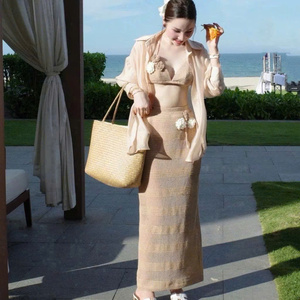 ชุดฤดูร้อน 3 ชิ้นสำหรับผู้หญิง เสื้อผ้าใส่สบาย แฟชั่นธรรมชาติ ซักได้ บรรจุภัณฑ์แบบกำหนดเอง จากผู้ผลิตในเวียดนาม - Product Image 6