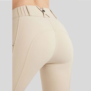 High Quality 4-way Stretch Horse Riding Breeches <b>Leggings</b> Tights <b>Equestrian</b> Wear Pants on Technical Fabric with Soft Feel - Product Image 4