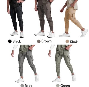 Pantalones Deportivos Cargo de Lona 100% Algodón para Hombre, Cintura Alta, Ligeros, con Múltiples Bolsillos, Secado Rápido y Anti-Pilling, Casuales de Otoño - Product Image 6