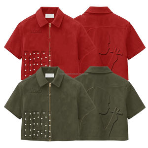 Camisetas Personalizadas con Serigrafía, Camisetas Extra Grandes y Gruesas, Camisetas Cortas para Hombre, Camisetas Gráficas de Algodón para Hombre - Product Image 1