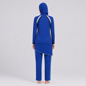 Ensemble Burkini Modeste Premium 4 Pièces, Maillot de Bain Islamique avec Pantalon, Séchage Rapide, Écologique, Couvrance Élevée, Vêtements de Plage et de Bain - Product Image 3
