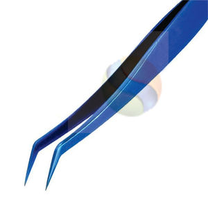 Pinzas de Precisión Profesional de Acero Inoxidable para Extensión de Pestañas, Logotipo Personalizado, Punta Recta, Punta Curva, Punta Puntiaguda Elite - Product Image 5