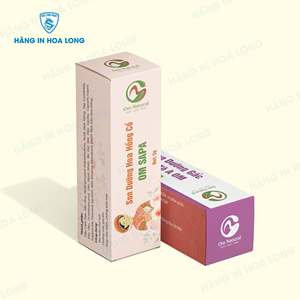 Custom Lipstick UV Coated Folding Paper <b>Box</b> with Handle and Rectangle Shape Hot Stamped Logo - Product Image 2