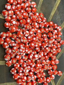 Cuentas Redondas Sueltas de 8mm de Color Rojo Skunk Premium para la Elaboración de Joyas, Pulseras, Collares y Manualidades - Product Image 2