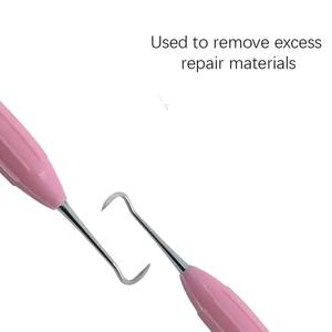 Ensemble d'instruments dentaires pour obturations antérieures et postérieures, 5 pièces, style LM, manuel, acier inoxydable, Shuja Surgico - Product Image 3