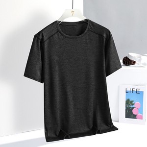 Bangladesh China Factory Price Cationic Quick Dry T Shirt Men Breathable Sports Fitness Crew Neck Short Sleeve Activewear - Product Image 4