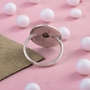 925 Sterling <b>Silver</b> Natural Labradorite Oval Disc Statement <b>Ring</b> Handmade Bezel Set Gemstone Boho <b>Adjustable</b> <b>Ring</b> for Women - Product Image 3