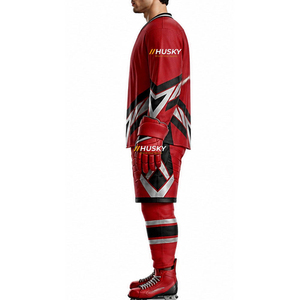 Uniformes de Hockey sobre Hielo Personalizados al por Mayor para Adultos, Alta Calidad, 100% Poliéster, Impresos, Antibacterianos, para Todas las Temporadas - Product Image 2